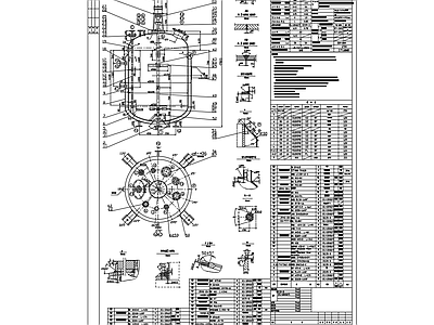 25立方夹套搅拌器反应釜 施工图