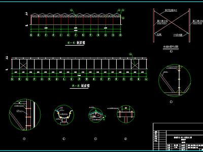 PC板智能玻璃温室 施工图
