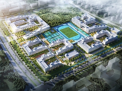 现代学校校园景观