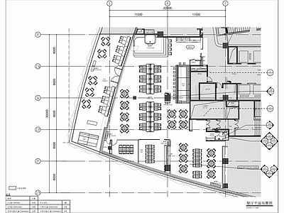 600㎡餐饮空间室内 施工图