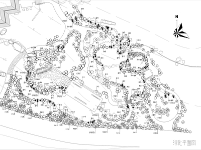 公园绿化平面布置图
