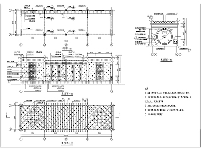 山体公园自行车休息驿站 施工图 景观小品
