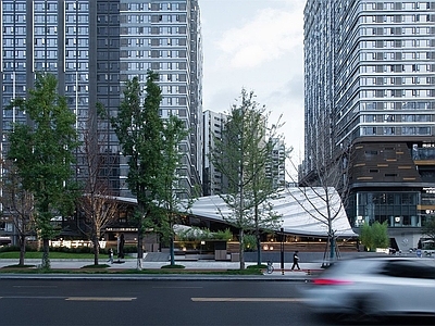 都市建筑街道外景
