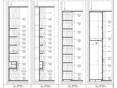 柜子柜体大样 施工图 柜类 家具节点详图