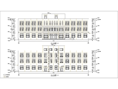 现代多层办公楼建筑 施工图