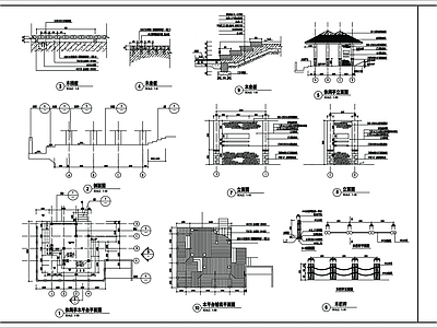 休闲亭 施工图