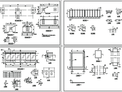 公交车亭设计 施工图