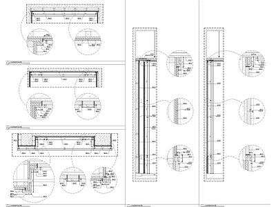 墙身电箱及造型剖面大样 施工图