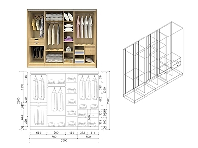 衣柜结构 施工图