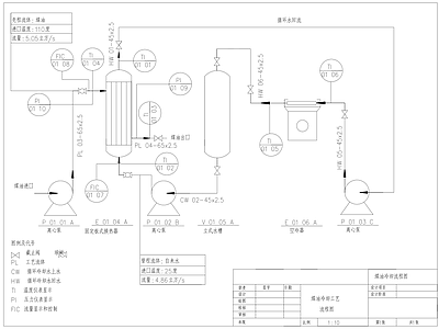 换热器工艺流程CAD图纸 施工图