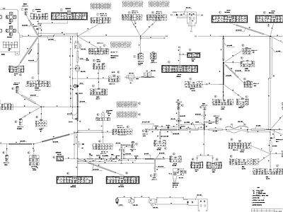 汽车车身线束装配图CAD图纸 施工图