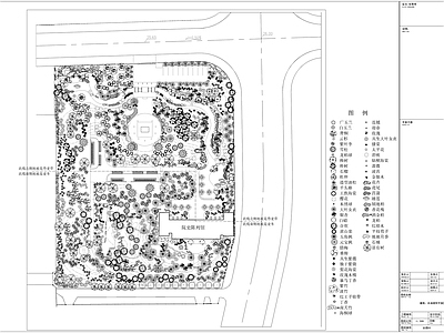 小公园景观全套图 施工图