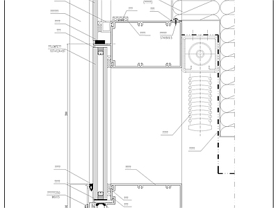 玻璃幕墙节点做法 施工图 节点