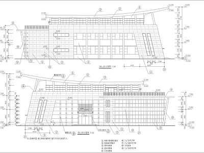 现代三层办公楼全套建筑 施工图