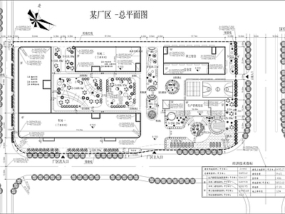 某厂区总平面图