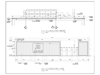 铁艺门 施工图 通用节点