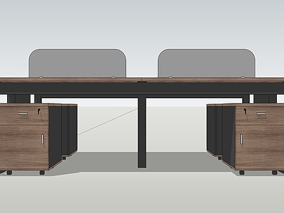 现代办公桌椅组合 公共办公区