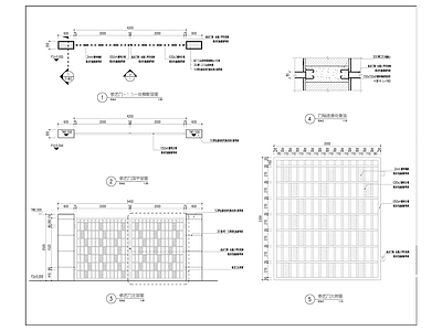铁艺门 施工图 通用节点