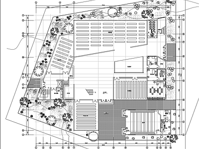 三层图书馆建筑 施工图