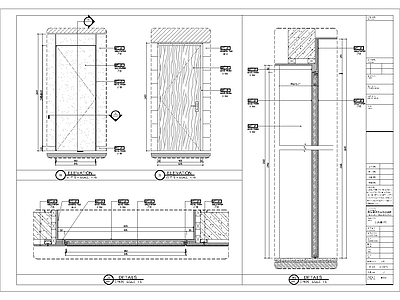 酒店各类门 施工图 通用节点