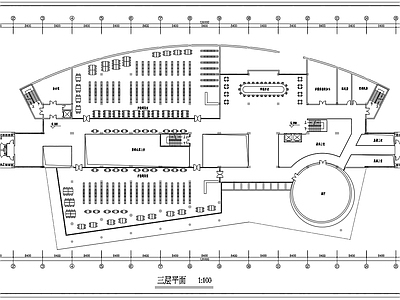 五层图书馆建筑 施工图