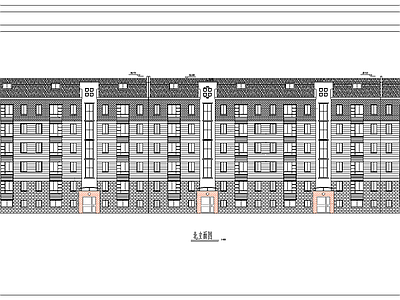 高级住宅小区建筑 施工图