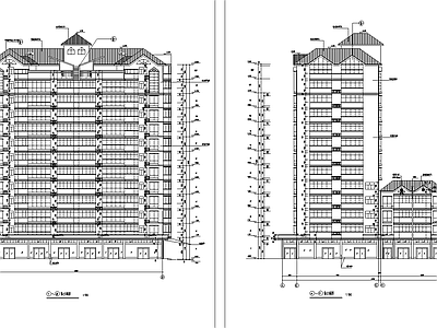 小高层商住楼 施工图