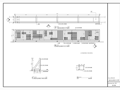 电动推拉门详图 施工图
