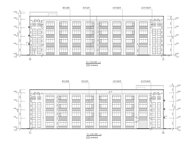 现代标准厂房建筑 施工图 工业建筑