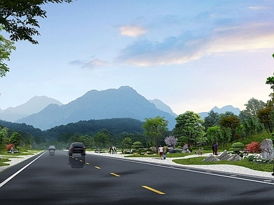 现代道路景观