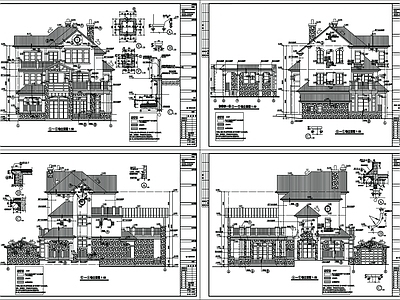 别墅建筑 施工图