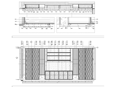 新中式立柱剖面及柜体大样 施工图 柜类