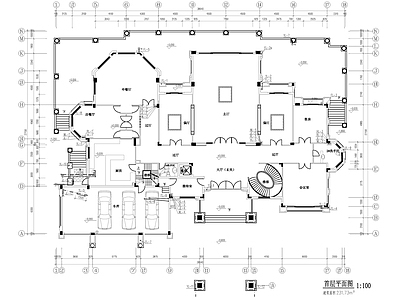 欧式别墅建筑 施工图