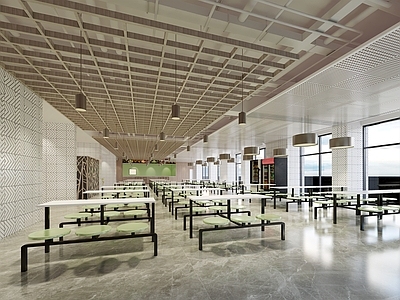 现代食堂 学校学生教师餐厅饭堂