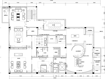 家具展厅平面图