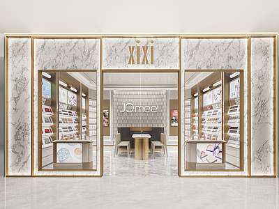 现代轻奢网红美妆店