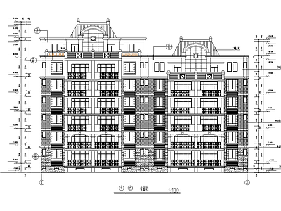 东方塞纳住宅建筑 施工图