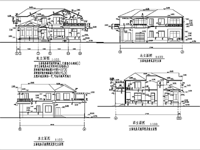 别墅建筑 施工图