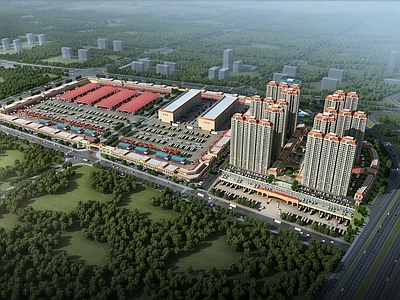 现代物流枢纽工业厂房厂区规划