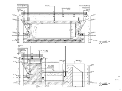 景观吧台详图 施工图 节点