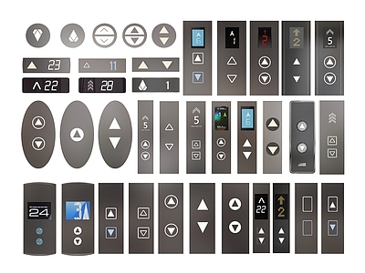 现代电梯按键 楼层显示器 按键 开关
