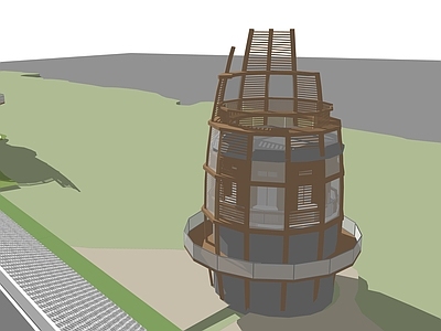 现代古建筑塔楼