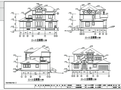 别墅建筑 施工图