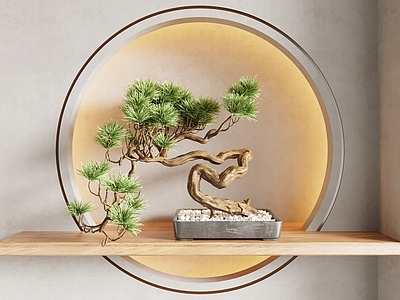 新中式盆景 端景