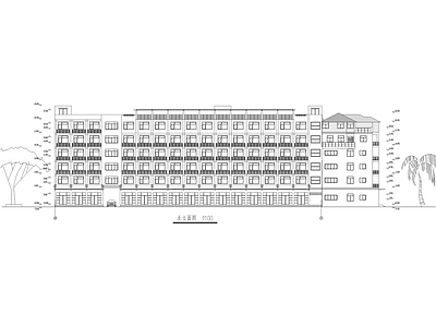 六层办公楼建筑 施工图