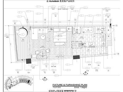 酒店单人房 施工图 客房