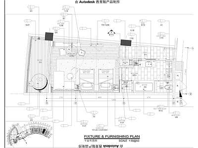 酒店双人房 施工图 客房
