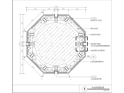 造型柱干挂节点图 施工图