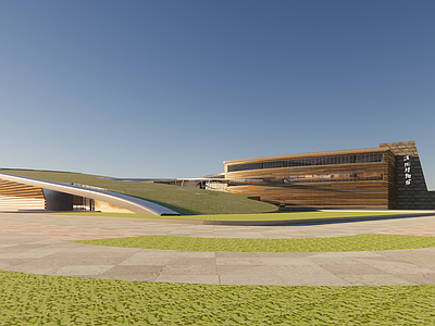 现代展览馆建筑 博物馆建筑