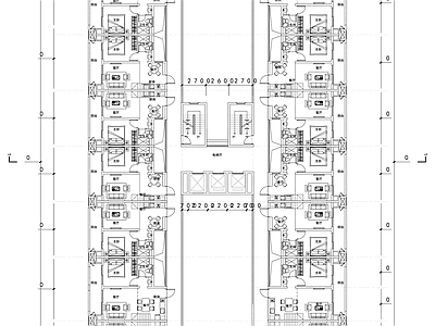 跃层式公寓建筑 施工图